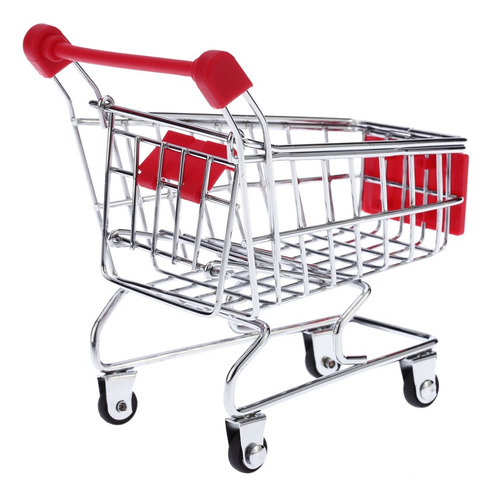 Lindo Metal Mini Compras Cesta De Mascotas Pájaro Loro Jugue