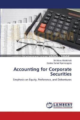 Libro Accounting For Corporate Securities - Dr Sri Nivas ...