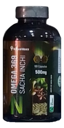 Omega 3 Sacha Inchi 500mg Natural Maxx 100 Capsulas