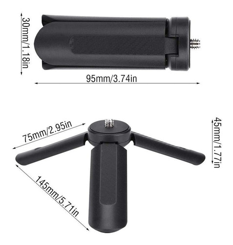 Imagen 8 de 10 de Tripode Mini Ulanzi St05 Camaras Dsrl Rosca 1/4 Soporte Grip
