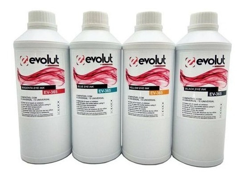 Imagem 3 de 4 de Kit Refil Tinta Evolut Ev365 673 664 1litro