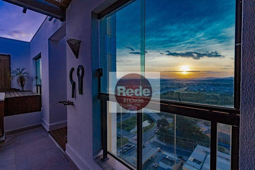 Imagem 4 de 30 de Cobertura À Venda, 255 M² Por R$ 1.100.000,00 - Jardim Esplanada - São José Dos Campos/sp - Co0072