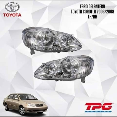 Faro Delantero Toyota Corolla New Sensación 2003/2008