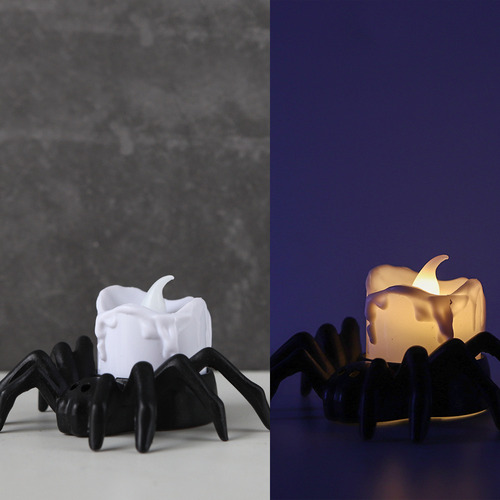 R Decoraciones Plásticas De Halloween Con Luz De Vela Led