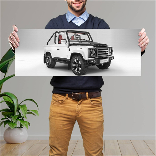 Cuadro 30x80cm Auto 2013 Land Rover Defender 90 172