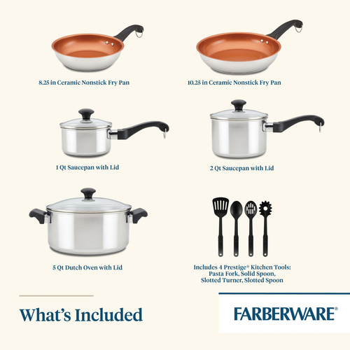 Farberware Classic Traditions Juego De Ollas Y Sartenes De
