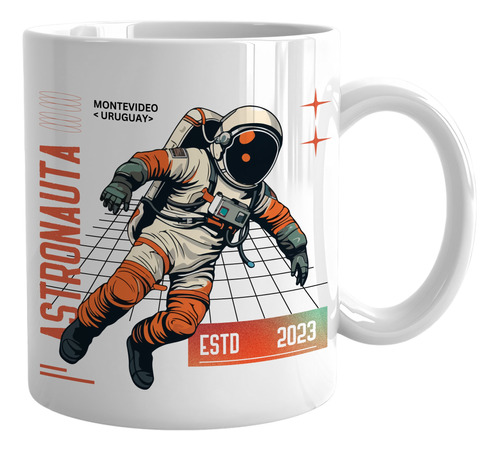 Taza Astronauta Montevideo Uruguay