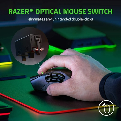 Imagen 5 de 6 de Mouse Inalámbrico Gamer Naga Pro Wireless Moba Mmo Fps Xg!