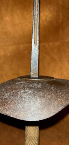 Imagen 3 de 10 de Esgrima Espada Sable Húngaro Y Casco Protector Antiguo