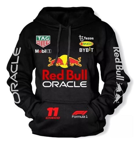 Sudadera Hoodie Formula 1 Checo Perez Red Bull Auto F1