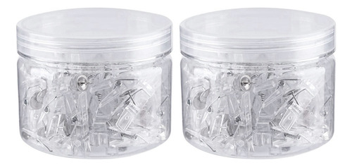 100 Clips Transparentes Para Fotos, Pinzas Para Ropa, Clips