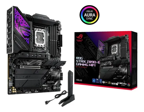 Asus Rog Z890-e Wifi7 Ddr5 Atx 7x M.2 T4 Usb-c Ai Oc