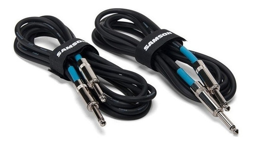 Samson Ic20 Pack 2 Cables Plug Plug Instrumento 6 Metros