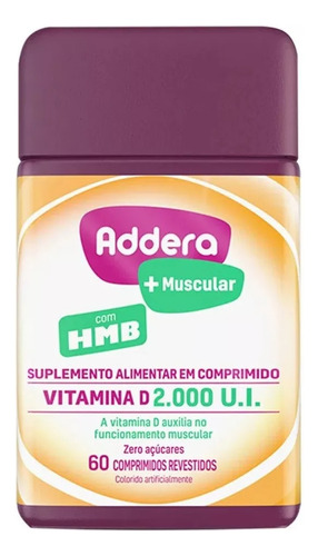 Addera +muscular 2.000ui Com Hmb 60 Comprimidos Revestidos