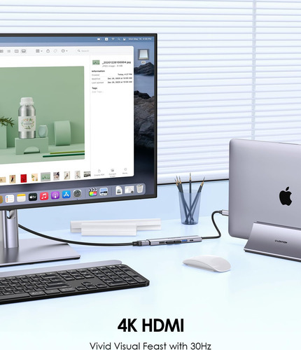 Lention Adaptador Multipuerto Usb C Hub Con Carga Pd De 100