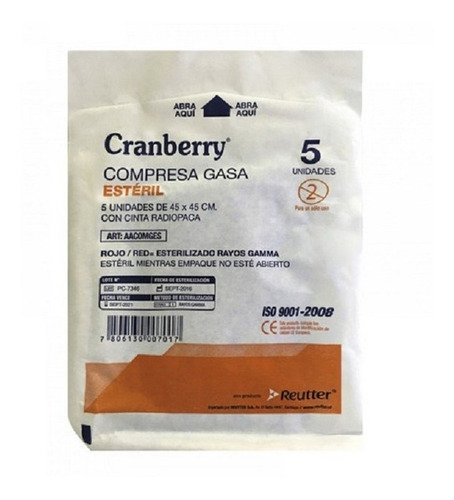 Compresa Gasa Esteril 45x45