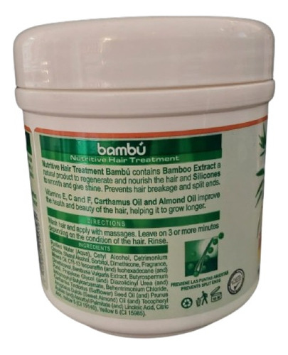 Máscara De Bambu Silicon Mix 450g Para Danificados