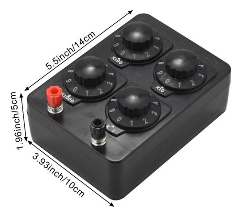 Caja De Resistencia Variable Instrumento De 0-9999 Ohmios