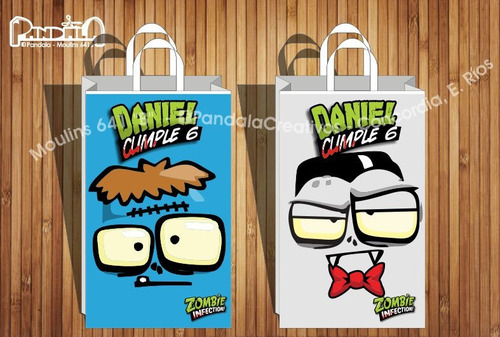 Bolsitas Para Sorpresitas Zombie Infection X10 Unid.