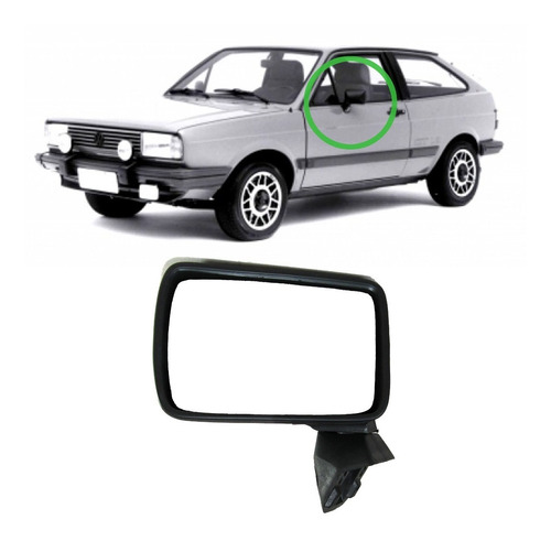 Retrovisor Gol Parati Saveiro Voyage 1983 1984 1985 1986 1987 Lado Esquerdo