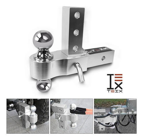 Enganche De Remolque Ajustable Altura Y Posicion Aluminio