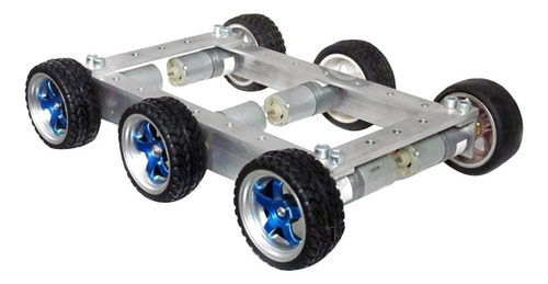 Chasis De 6wd Robot Chassis Con 6pcs Motors Visualización