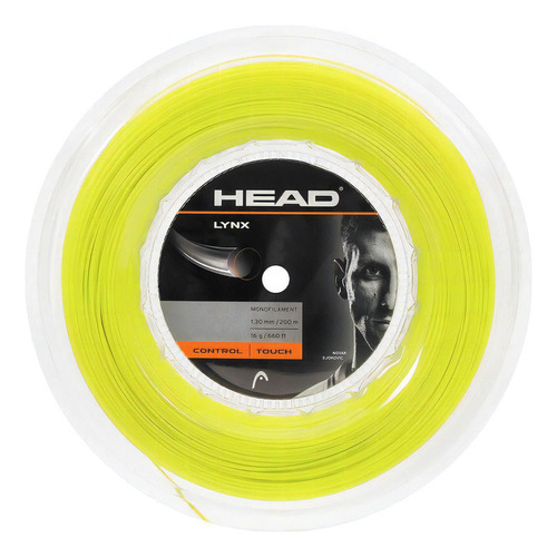 Corda Head Lynx 16l 1.30mm Verde Limão Rolo Com 200 Metros 