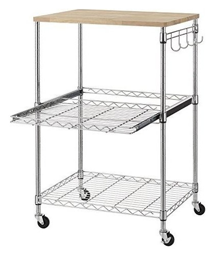 Finnhomy 3-tier Alambre Balanceo Carro De Cocina, Servicio D