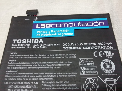 Bateria Tablet Toshiba At205 Excite Pa5053u-1brs Nueva