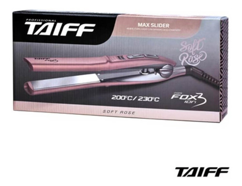 Taiff Fox Íon 3 Chapa Capilar Rose Bivolt