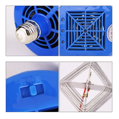 Lampara De Calor Para Cerdos Pollos Regulable 100, 200,300w