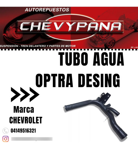 Tubo Agua Optra Desing