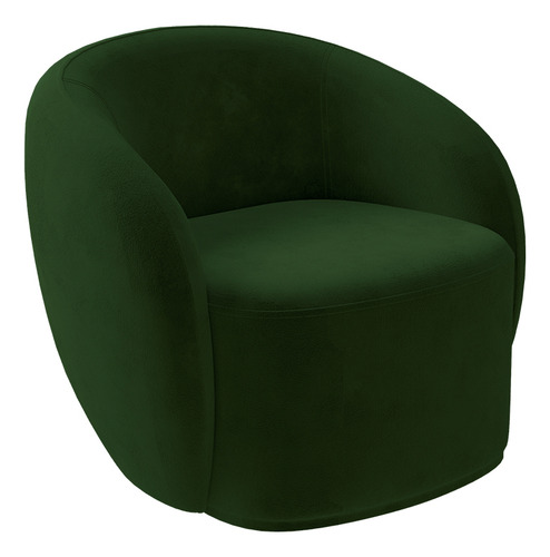 Kit 2 Poltronas Decorativas Íbis Veludo Verde G33 - Gran