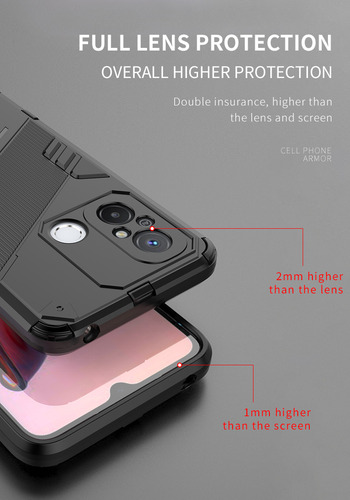 Funda Uso Rudo Case Pengke + Cristal Para Redmi 12c