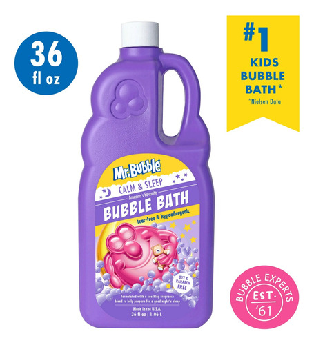 Mr Bubble Espuma Banho Banheira Crianças Calm Sleep 1,06 Lt