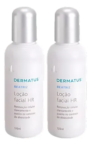 comprar Kit 2 Loção Facial Beatriz 120ml Controle de Oleosidade Momento de Aplicação Dia Noite Todo Tipo de Pele Dermatus