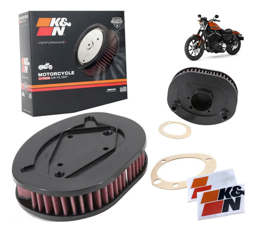 K&n Filtro Ar 1212 Harley 883 Iron Xl 1200 + Brindes . 14 
