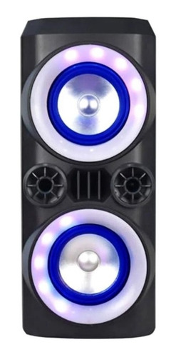 Alto-falante Multilaser Neon X portátil com bluetooth preto 110V/220V