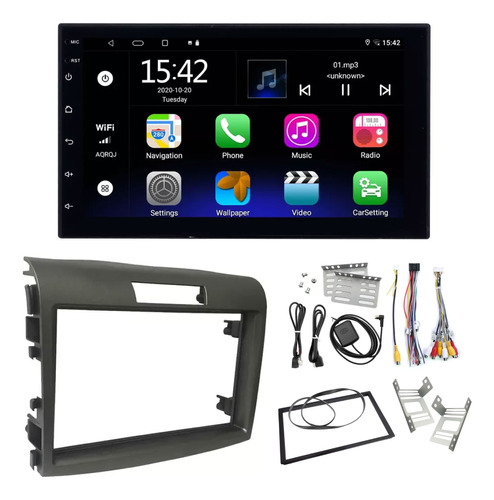 Stereo Pantalla 7 Android Bt + Adaptador Honda Crv 2012+