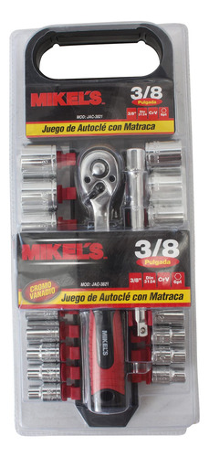 Juego De Dados Con Matraca 3/8 22 Piezas