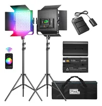 Comprar Pixel Kit Iluminacion Video Led Rgb K80 Bateria Np-f970 2