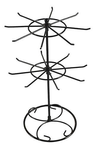 Estante Giratorio De Joyería Negro
