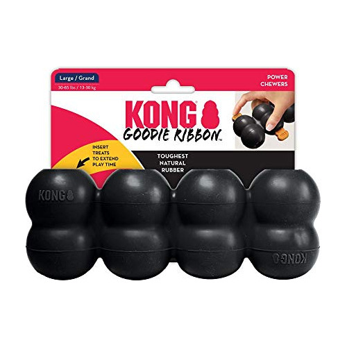 Kong - Extreme Goodie Ribbon - Juguete De Goma Duradera Para