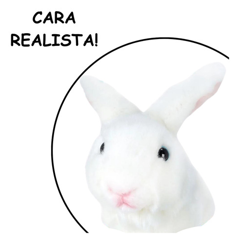 Conejo De Peluche Blanco Suave y Tierno Viahart
