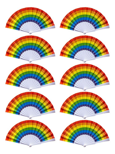 Ventiladores Portátiles Plegables Rainbow Fan Pride, Accesor