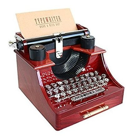 Caja De Música Alytimes Vintage Typewriter Para El Hogar