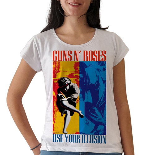 Remera Guns And Roses Use Your Illusion Mujer Purple Chick