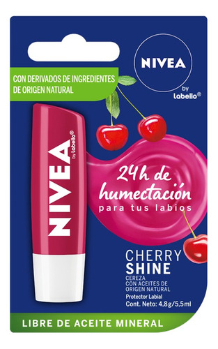 Nivea Protector Labial Cherry Shine 4,8gr