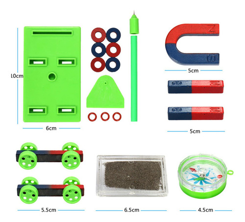 Nuevo Kit Magnético Ciencia Experimento Herramienta Barra