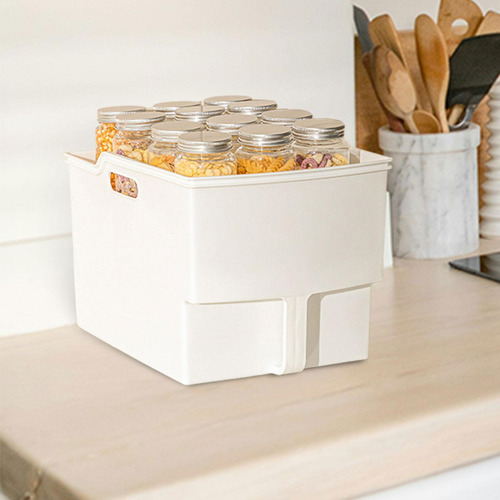 Organizador De Cozinha Caixa De Tempero Caixa Branco Grande